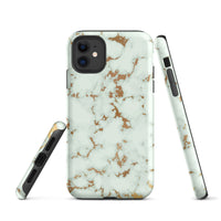 iPhone® Tough Case - Pattern - Marble - Gold Style 1 - Matte - iPhone 11