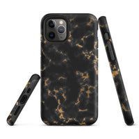 iPhone® Tough Case - Pattern - Marble - Gold Style 2 - Matte - iPhone 11 Pro