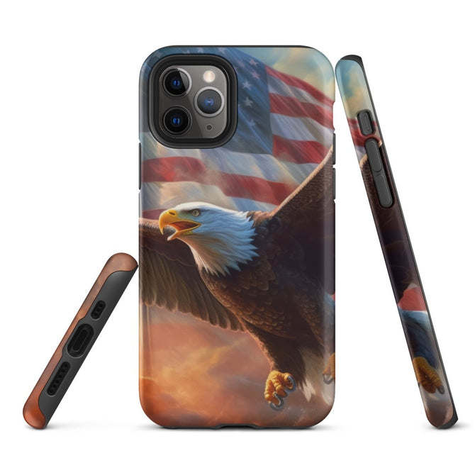 iPhone® Tough Case - USA - Eagle Flag Style 1 - Matte - iPhone 11 Pro