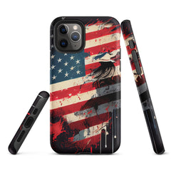 iPhone® Tough Case - USA - Flag Style 2 - Matte - iPhone 11 Pro
