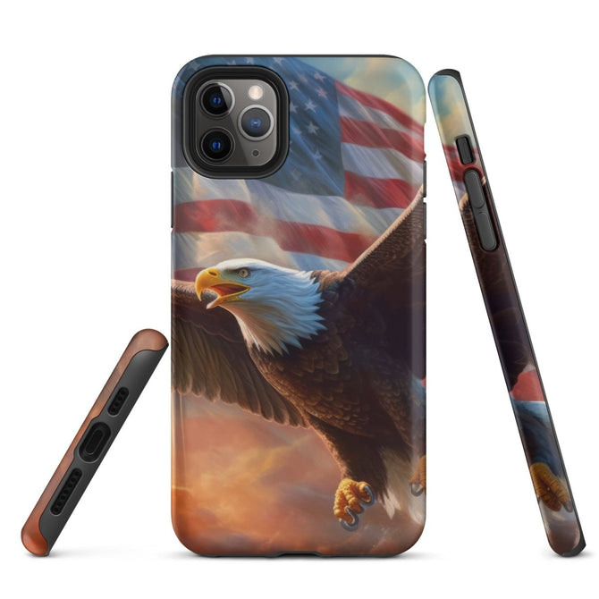 iPhone® Tough Case - USA - Eagle Flag Style 1 - Matte - iPhone 11 Pro Max