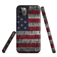 iPhone® Tough Case - USA - Flag Style 3 - Matte - iPhone 11 Pro Max