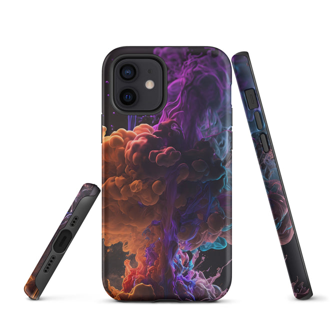 iPhone® Tough Case - Abstract - Smoke Style 1 - Matte - iPhone 12