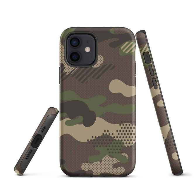 iPhone® Tough Case - Pattern - Forest Camo 1 - Matte - iPhone 12