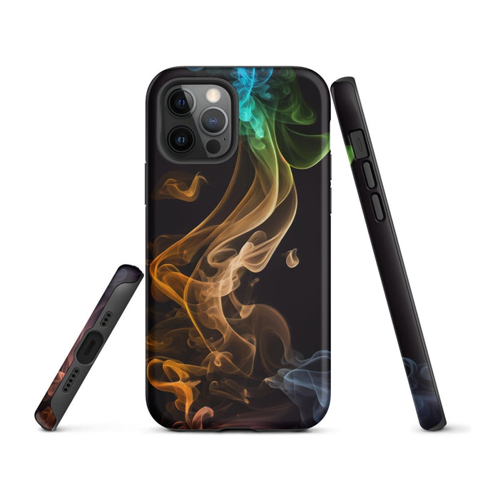 iPhone® Tough Case - Abstract - Smoke Style 2 - Matte - iPhone 12 Pro