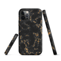 iPhone® Tough Case - Pattern - Marble - Gold Style 2 - Matte - iPhone 12 Pro