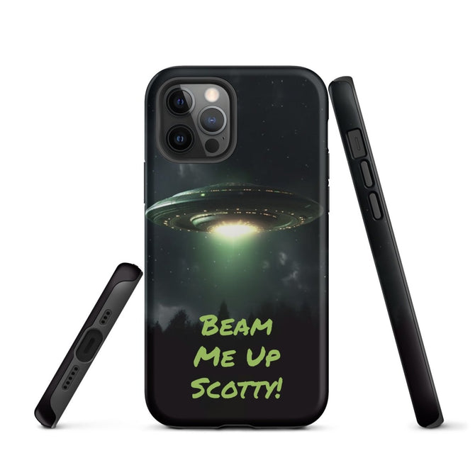 iPhone® Tough Case - Space - Alien UFO Style 1 - Matte - iPhone 12 Pro