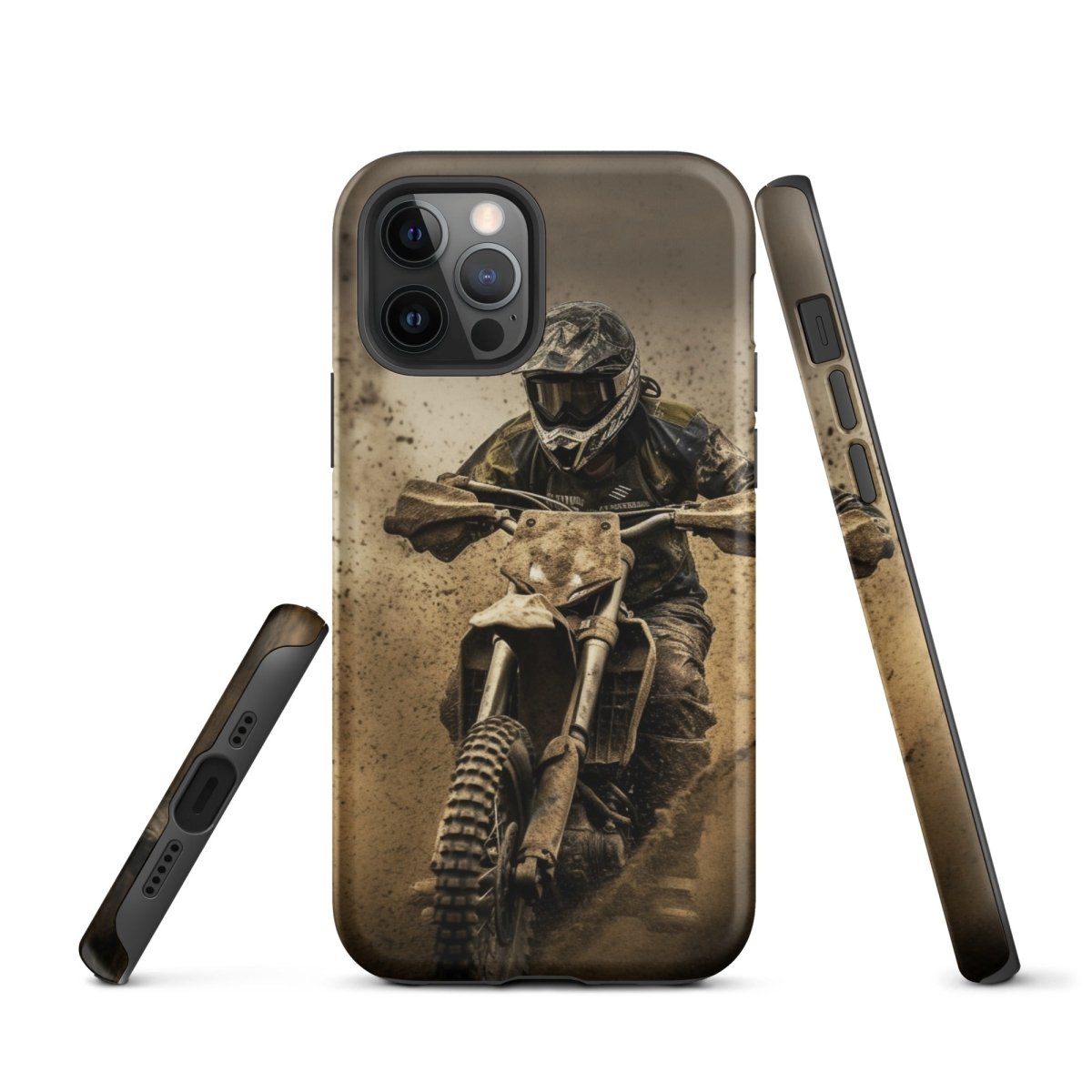 iPhone® Tough Case - Transportation (Offroad) - Dirt Bike Style 1 - Matte - iPhone 12 Pro