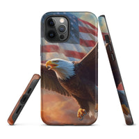 iPhone® Tough Case - USA - Eagle Flag Style 1 - Matte - iPhone 12 Pro Max