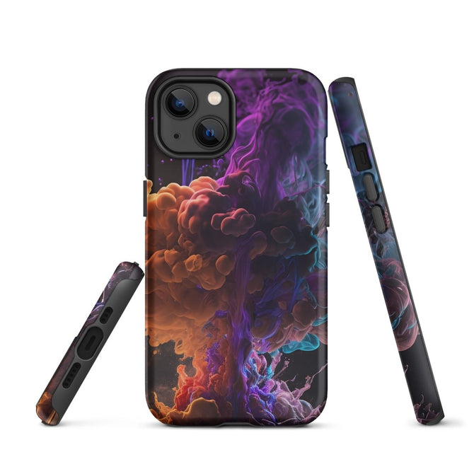 iPhone® Tough Case - Abstract - Smoke Style 1 - Matte - iPhone 13