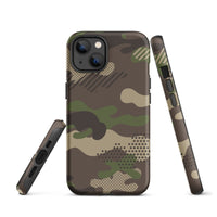 iPhone® Tough Case - Pattern - Forest Camo 1 - Matte - iPhone 13