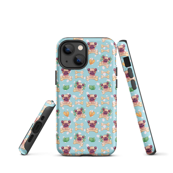 iPhone® Tough Case - Pattern - Dog 1B - Matte - iPhone 13 mini