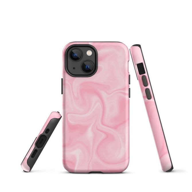 iPhone® Tough Case - Pattern - Marble - Pink Style 2 - Matte - iPhone 13 mini