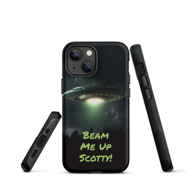 iPhone® Tough Case - Space - Alien UFO Style 1 - Matte - iPhone 13 mini