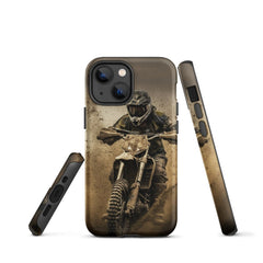 iPhone® Tough Case - Transportation (Offroad) - Dirt Bike Style 1 - Matte - iPhone 13 mini