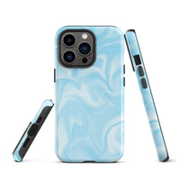 iPhone® Tough Case - Pattern - Marble - Blue Style 1 - Matte - iPhone 13 Pro