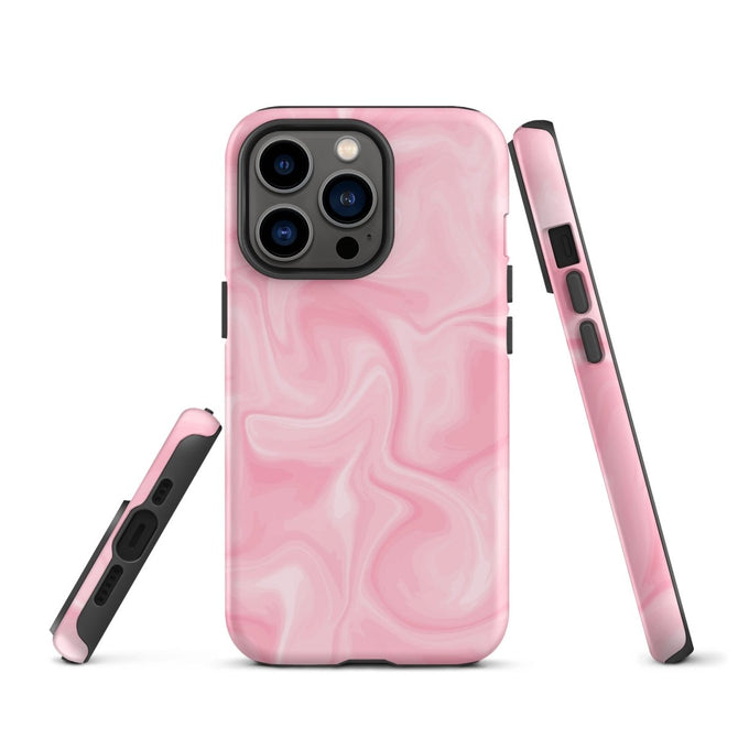 iPhone® Tough Case - Pattern - Marble - Pink Style 2 - Matte - iPhone 13 Pro