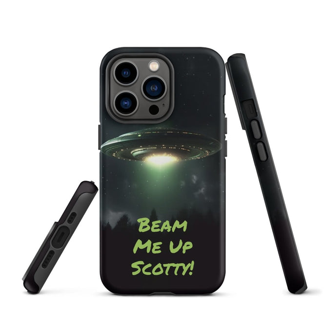 iPhone® Tough Case - Space - Alien UFO Style 1 - Matte - iPhone 13 Pro