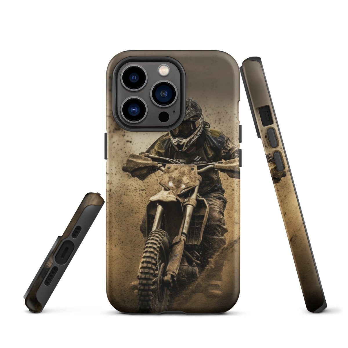 iPhone® Tough Case - Transportation (Offroad) - Dirt Bike Style 1 - Matte - iPhone 13 Pro