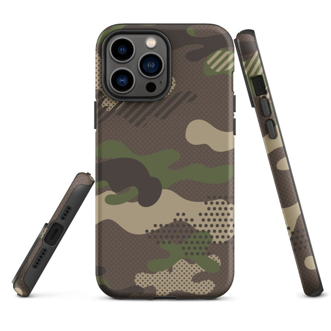 iPhone® Tough Case - Pattern - Forest Camo 1 - Matte - iPhone 13 Pro Max