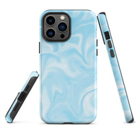 iPhone® Tough Case - Pattern - Marble - Blue Style 1 - Matte - iPhone 13 Pro Max