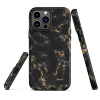 iPhone® Tough Case - Pattern - Marble - Gold Style 2 - Matte - iPhone 13 Pro Max