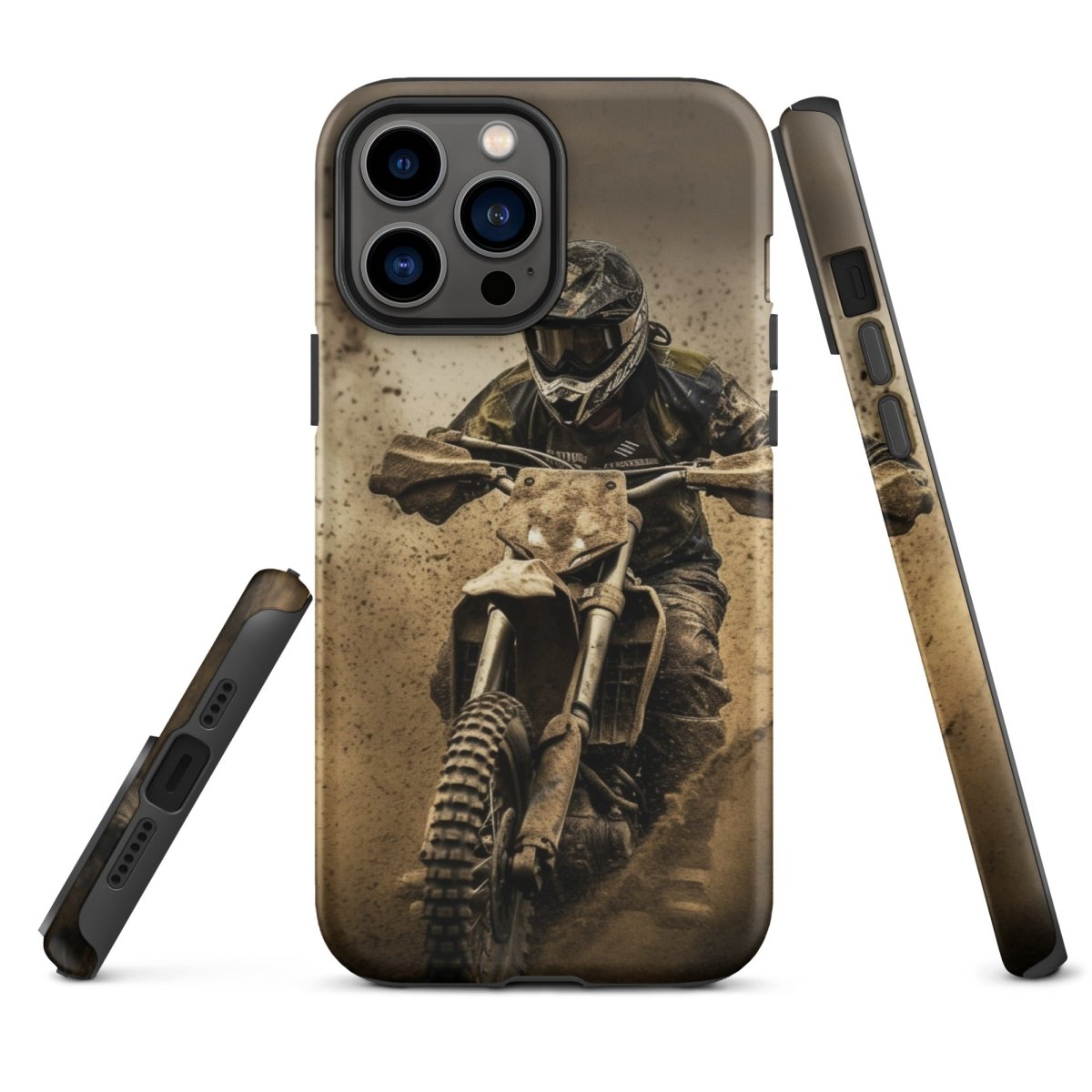 iPhone® Tough Case - Transportation (Offroad) - Dirt Bike Style 1 - Matte - iPhone 13 Pro Max