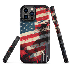 iPhone® Tough Case - USA - Flag Style 2 - Matte - iPhone 13 Pro Max