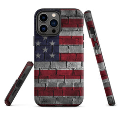 iPhone® Tough Case - USA - Flag Style 3 - Matte - iPhone 13 Pro Max