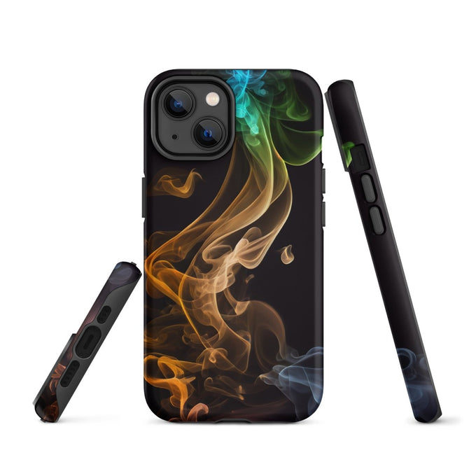 iPhone® Tough Case - Abstract - Smoke Style 2 - Matte - iPhone 14