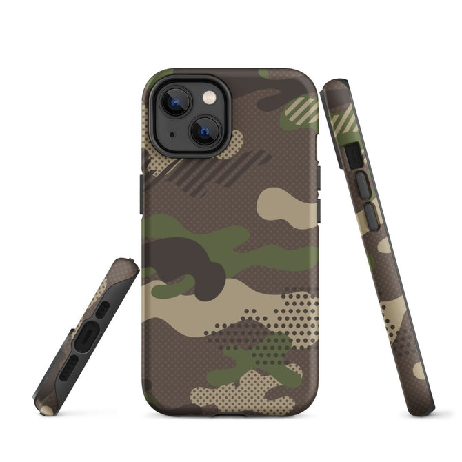 iPhone® Tough Case - Pattern - Forest Camo 1 - Matte - iPhone 14