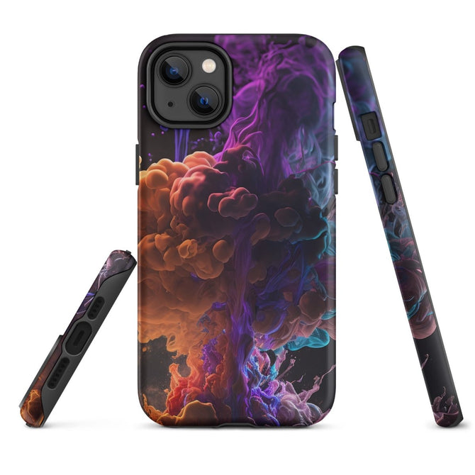 iPhone® Tough Case - Abstract - Smoke Style 1 - Matte - iPhone 14 Plus