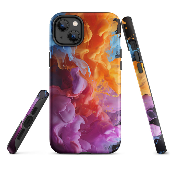 iPhone® Tough Case - Abstract - Smoke Style 6 - Matte - iPhone 14 Plus