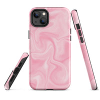 iPhone® Tough Case - Pattern - Marble - Pink Style 2 - Matte - iPhone 14 Plus