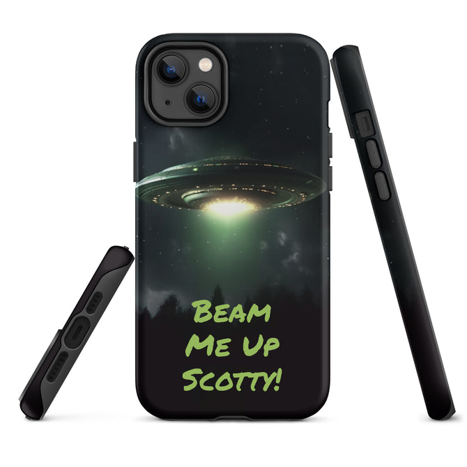 iPhone® Tough Case - Space - Alien UFO Style 1 - Matte - iPhone 14 Plus