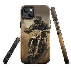 iPhone® Tough Case - Transportation (Offroad) - Dirt Bike Style 1 - Matte - iPhone 14 Plus