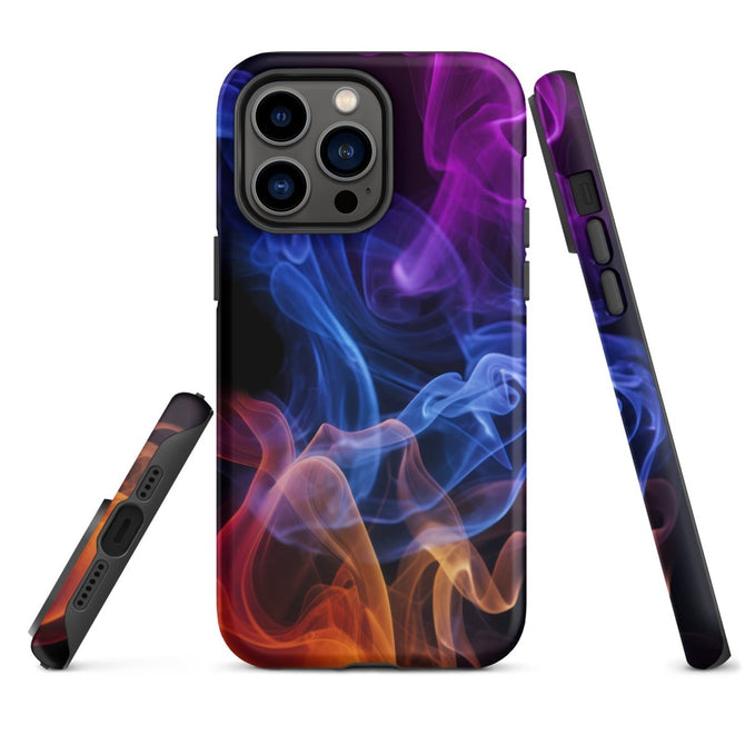 iPhone® Tough Case - Abstract - Smoke Style 4 - Matte - iPhone 14 Pro Max