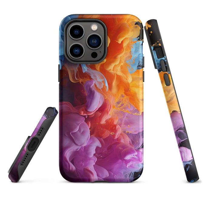 iPhone® Tough Case - Abstract - Smoke Style 6 - Matte - iPhone 14 Pro Max