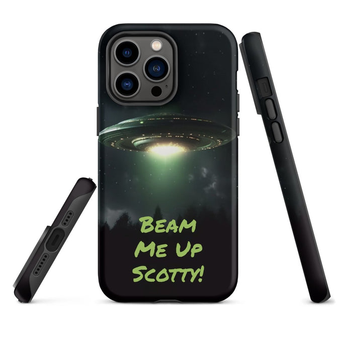 iPhone® Tough Case - Space - Alien UFO Style 1 - Matte - iPhone 14 Pro Max