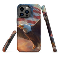 iPhone® Tough Case - USA - Eagle Flag Style 1 - Matte - iPhone 14 Pro Max