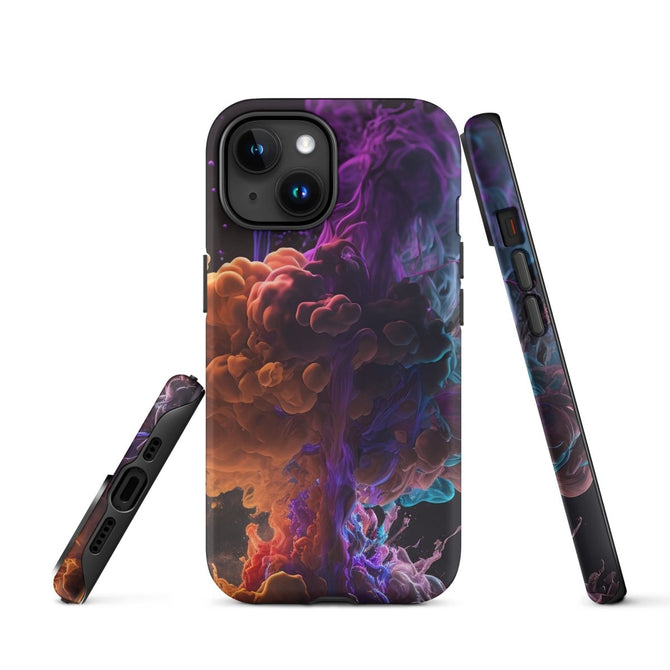 iPhone® Tough Case - Abstract - Smoke Style 1 - Matte - iPhone 15