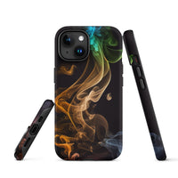 iPhone® Tough Case - Abstract - Smoke Style 2 - Matte - iPhone 15