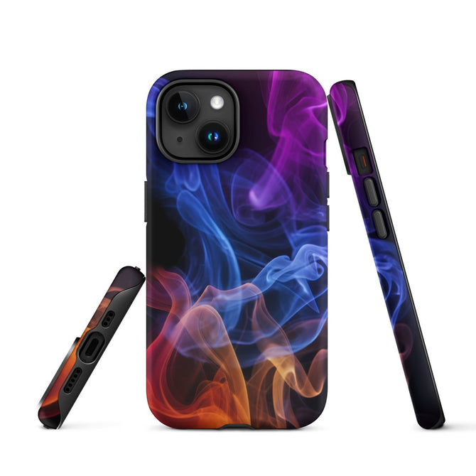 iPhone® Tough Case - Abstract - Smoke Style 4 - Matte - iPhone 15