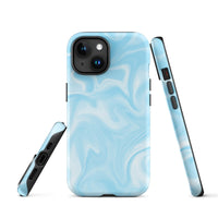 iPhone® Tough Case - Pattern - Marble - Blue Style 1 - Matte - iPhone 15