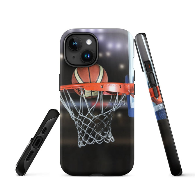 iPhone® Tough Case - Sports - Basketball Style 1 - Matte - iPhone 15