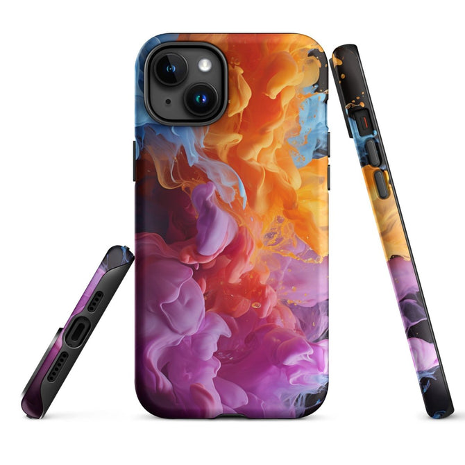 iPhone® Tough Case - Abstract - Smoke Style 6 - Matte - iPhone 15 Plus