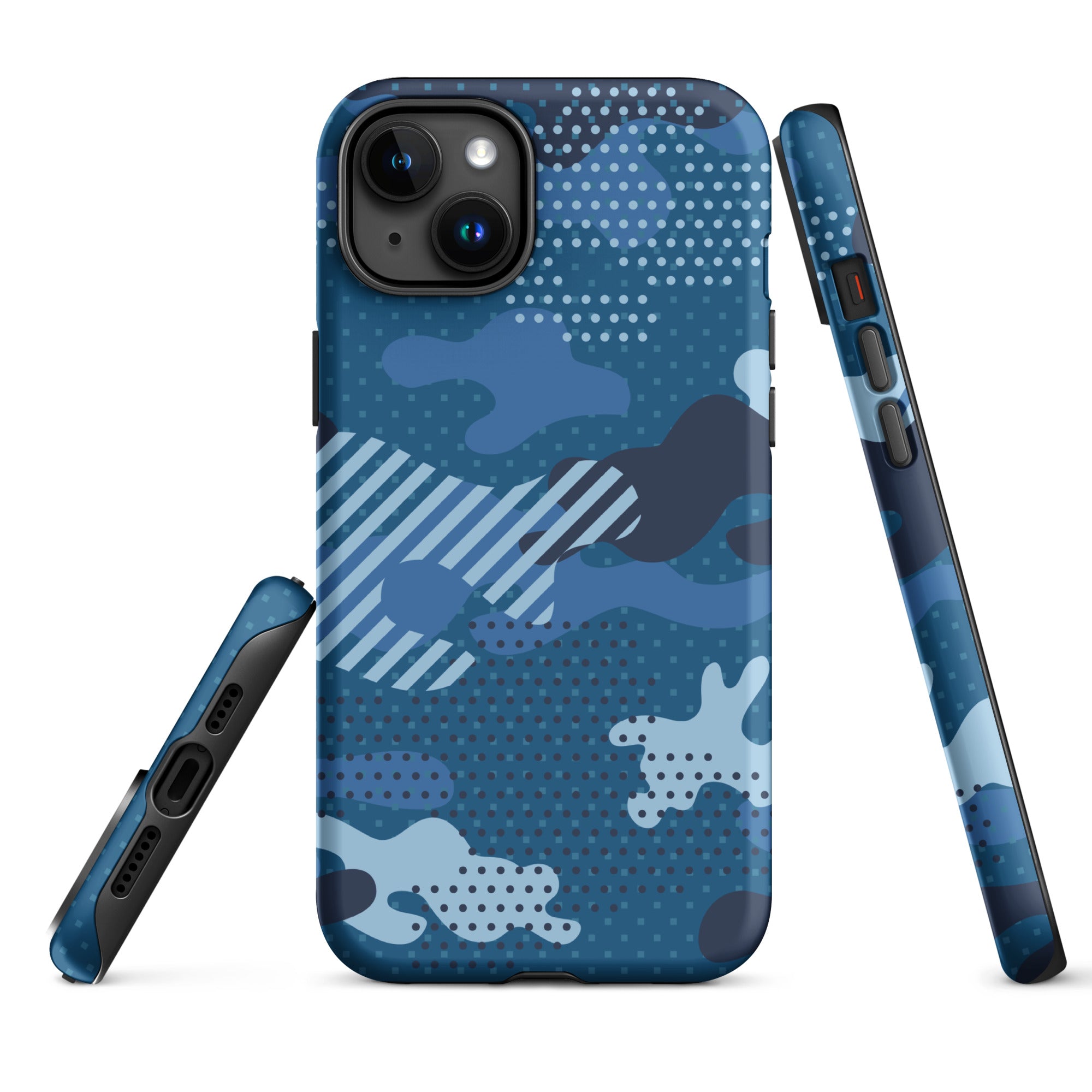 iPhone® Tough Case - Pattern - Water Camo 1 - Matte - iPhone 15 Plus