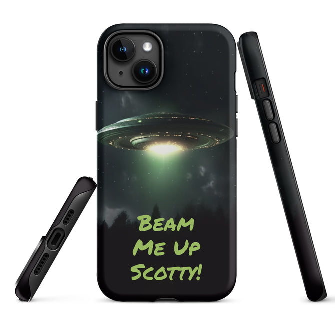 iPhone® Tough Case - Space - Alien UFO Style 1 - Matte - iPhone 15 Plus