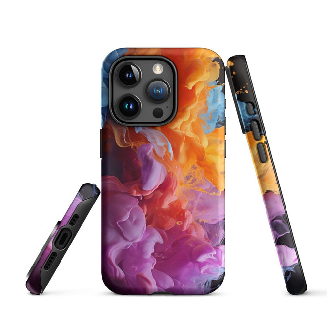 iPhone® Tough Case - Abstract - Smoke Style 6 - Matte - iPhone 15 Pro