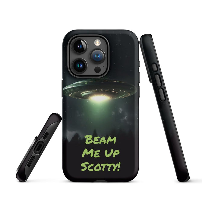 iPhone® Tough Case - Space - Alien UFO Style 1 - Matte - iPhone 15 Pro